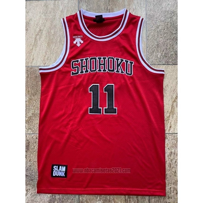 Camiseta Shohoku Rukawa #11 Rojo